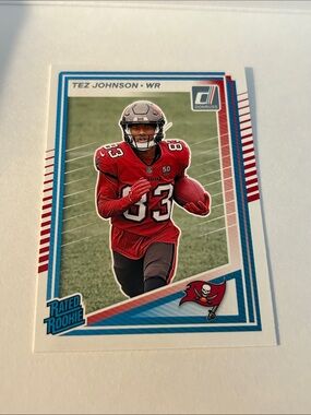Donruss Rated Rookie Tez Johnson Buccaneers Card NFL